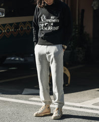 1980s Marine Bulldog Raglan Sweatshirt - Black