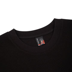 "blossom" waffle Longsleeve black