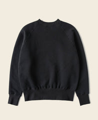 1980s Marine Bulldog Raglan Sweatshirt - Black