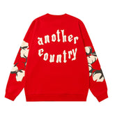 Denim Tears Red Crewneck Sweatshirt