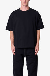 Heavy Basic Boxy Tee - Black