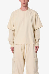 Layered Thermal L/S Tee - Off White