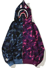 BAPE Shark Split Camo Full‑Zip Hoodie