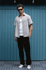 BONNEVILLE MECHANIC SHIRT / LIGHT SMOKE