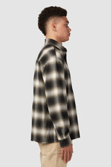 ABERDEEN RELAXED FLANNEL / GREEN X BLACK X WHITE