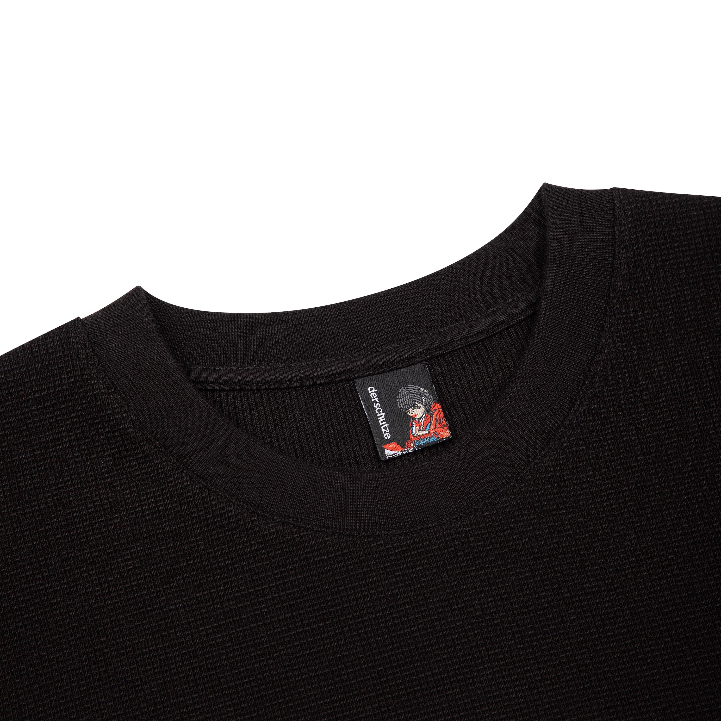 "blossom" waffle Longsleeve black
