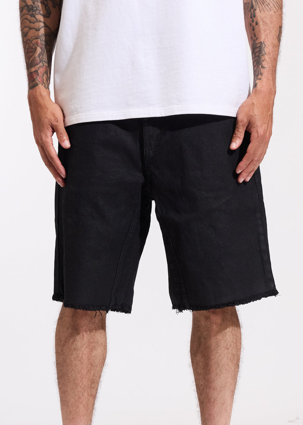 Cena Denim Shorts (Black Wax)