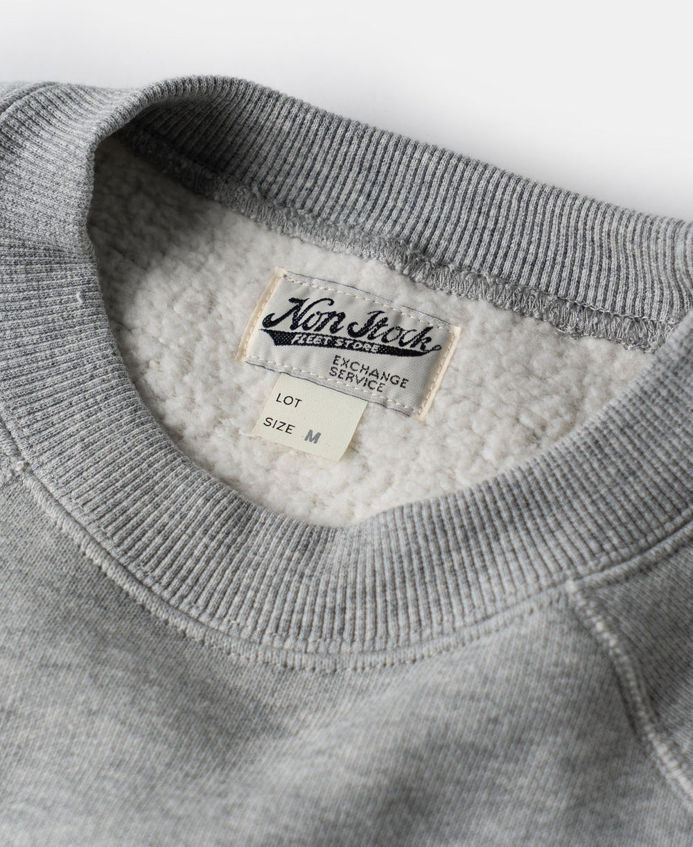 1980s Marine Bulldog Raglan Sweatshirt - Gray