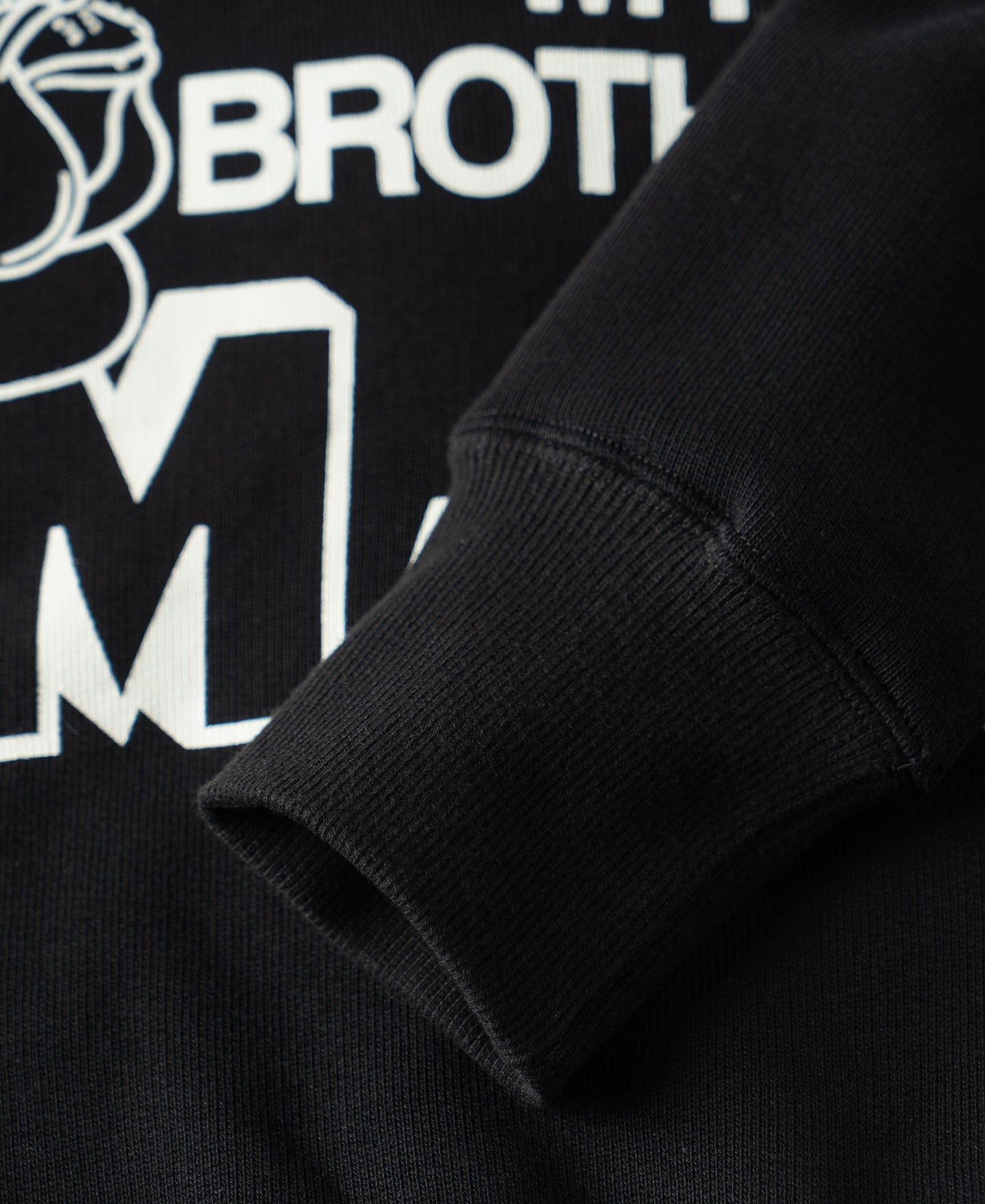 1980s Marine Bulldog Raglan Sweatshirt - Black