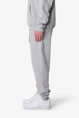 Heavy Basic Sweatpants - Marled Grey