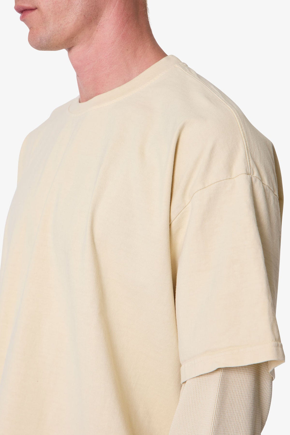 Layered Thermal L/S Tee - Off White
