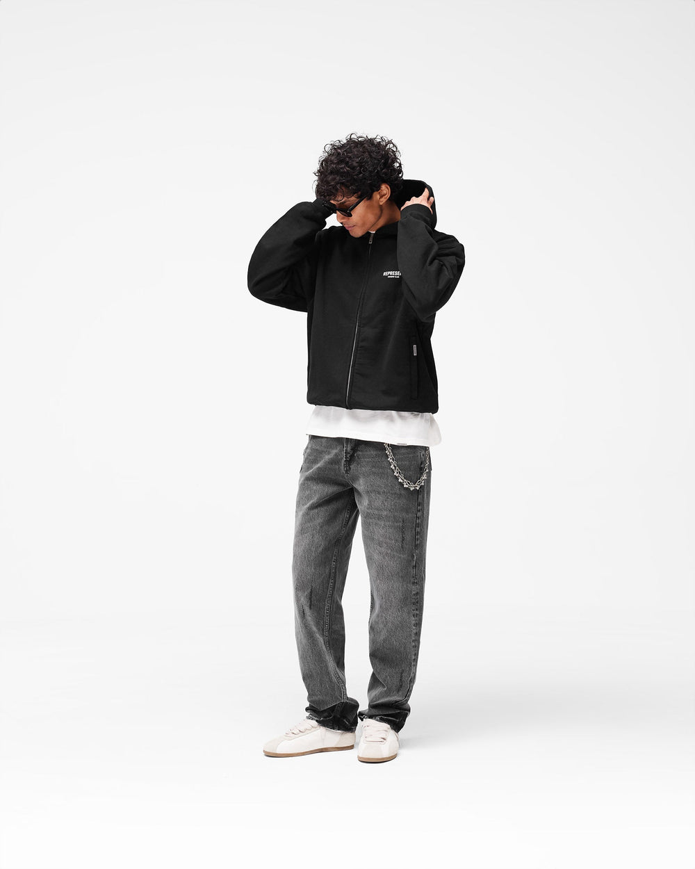 Represent Owners Club Zip Hoodie - Black