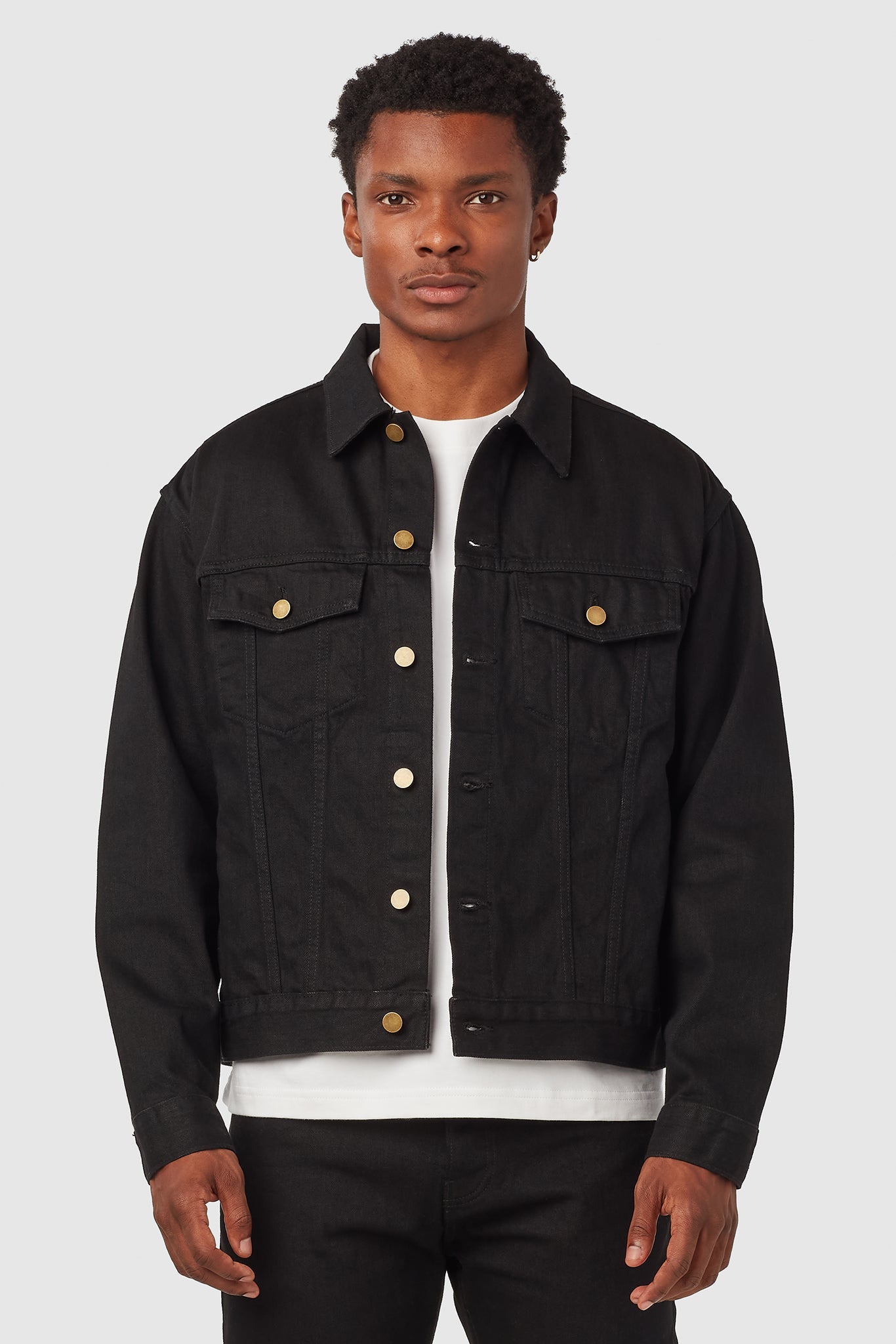 RELAXED TYPE III TRUCKER JACKET / BLACK RINSE