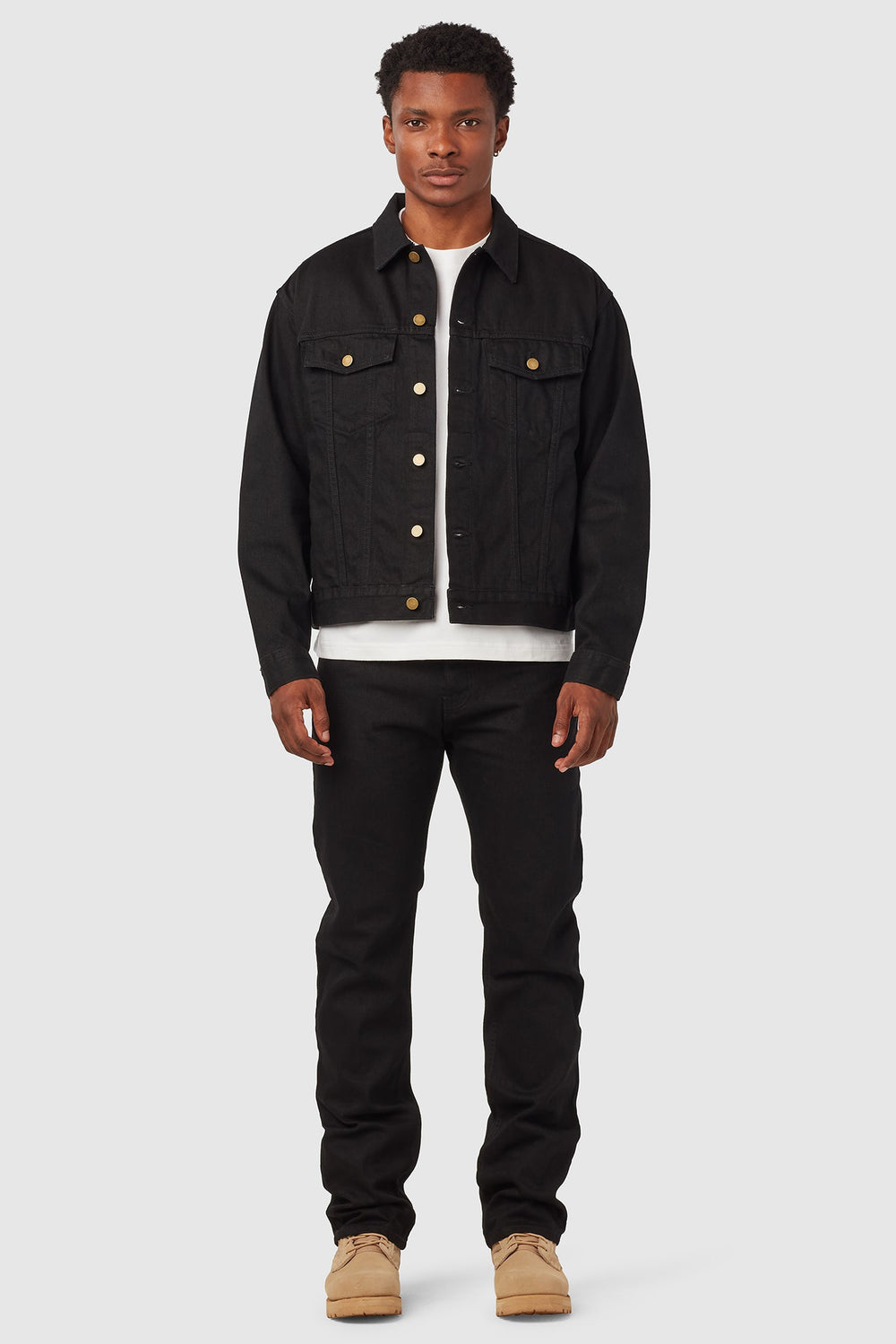 RELAXED TYPE III TRUCKER JACKET / BLACK RINSE