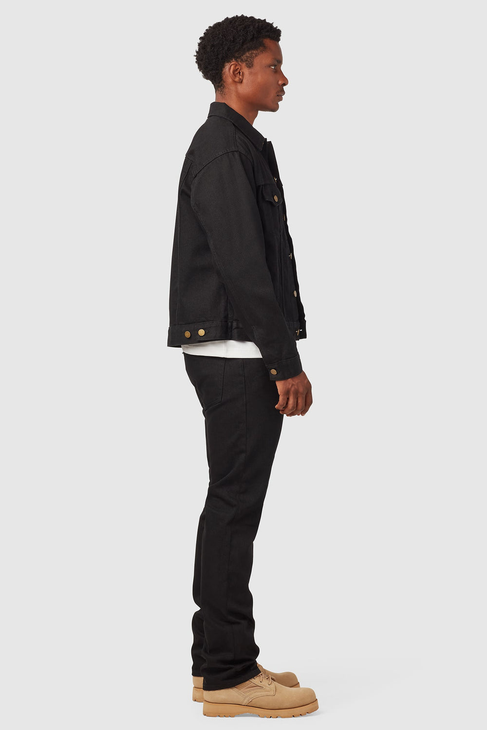 RELAXED TYPE III TRUCKER JACKET / BLACK RINSE