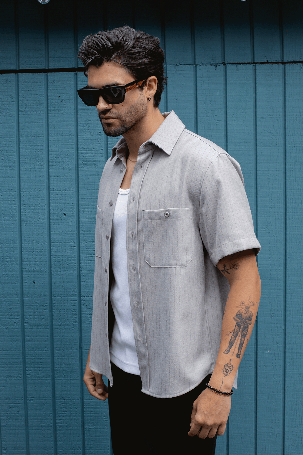 BONNEVILLE MECHANIC SHIRT / LIGHT SMOKE