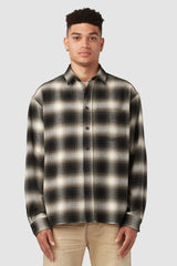 ABERDEEN RELAXED FLANNEL / GREEN X BLACK X WHITE