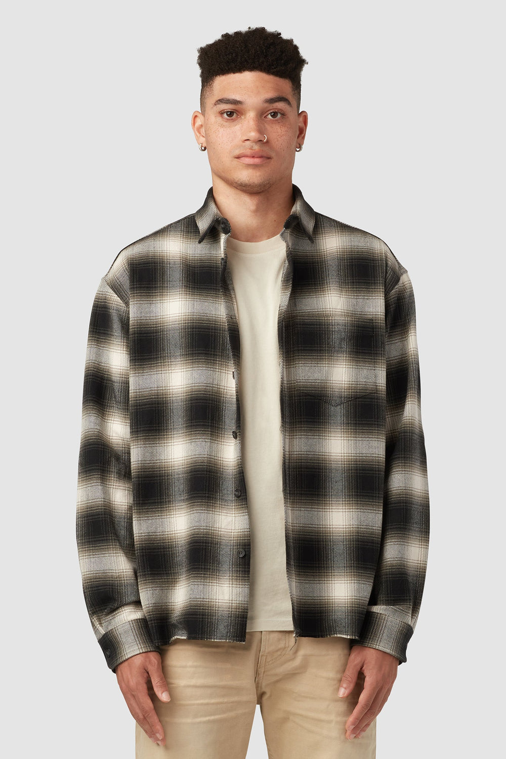 ABERDEEN RELAXED FLANNEL / GREEN X BLACK X WHITE