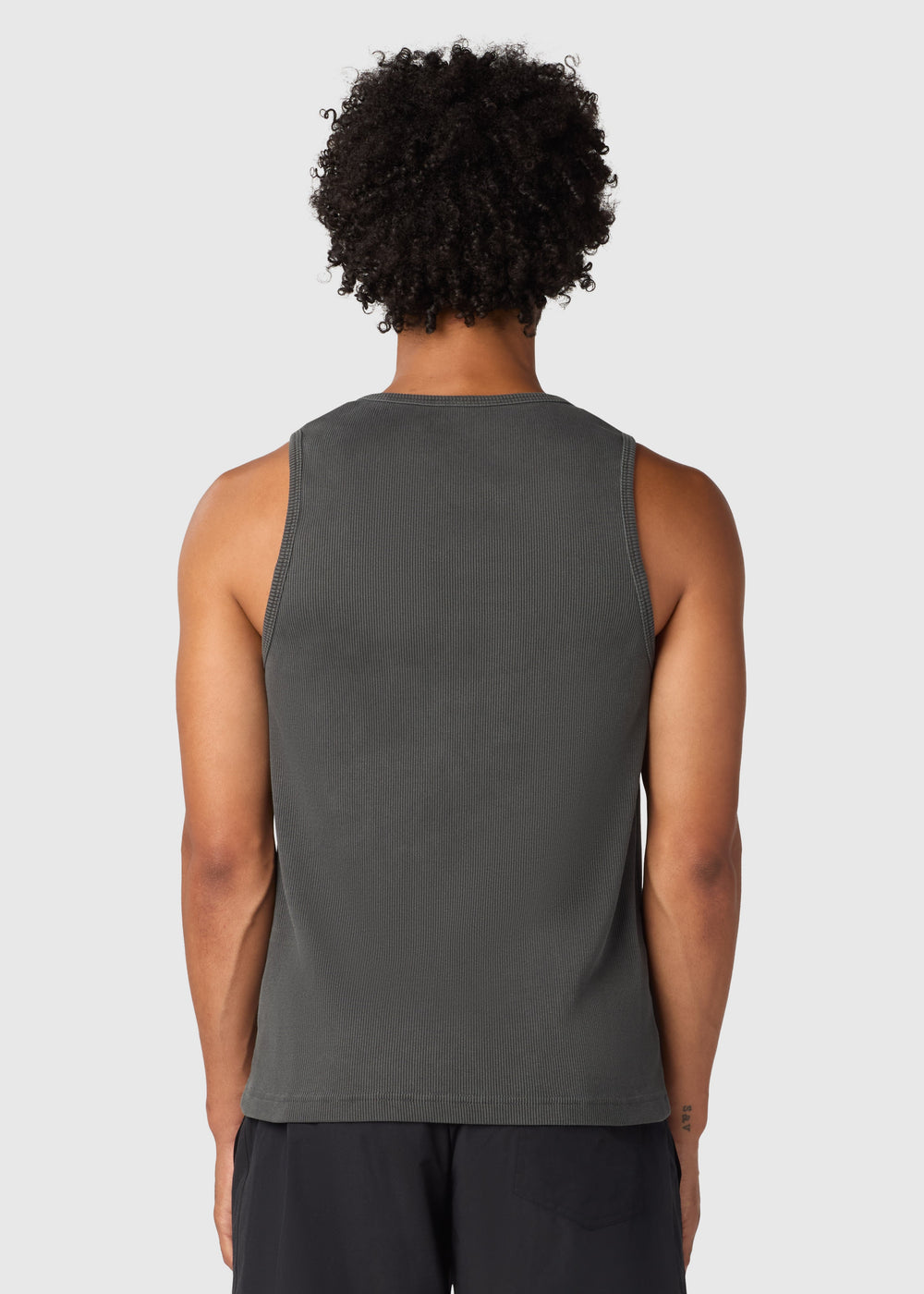 HAVANA RIBBED TANK / WASHED BLACK