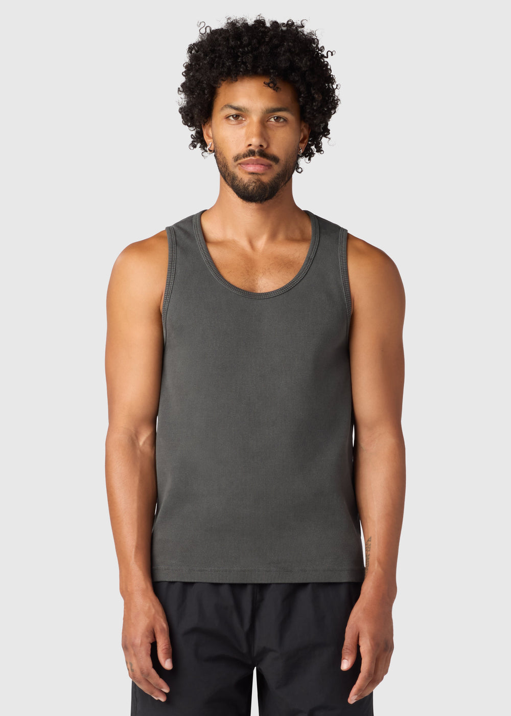 HAVANA RIBBED TANK / WASHED BLACK