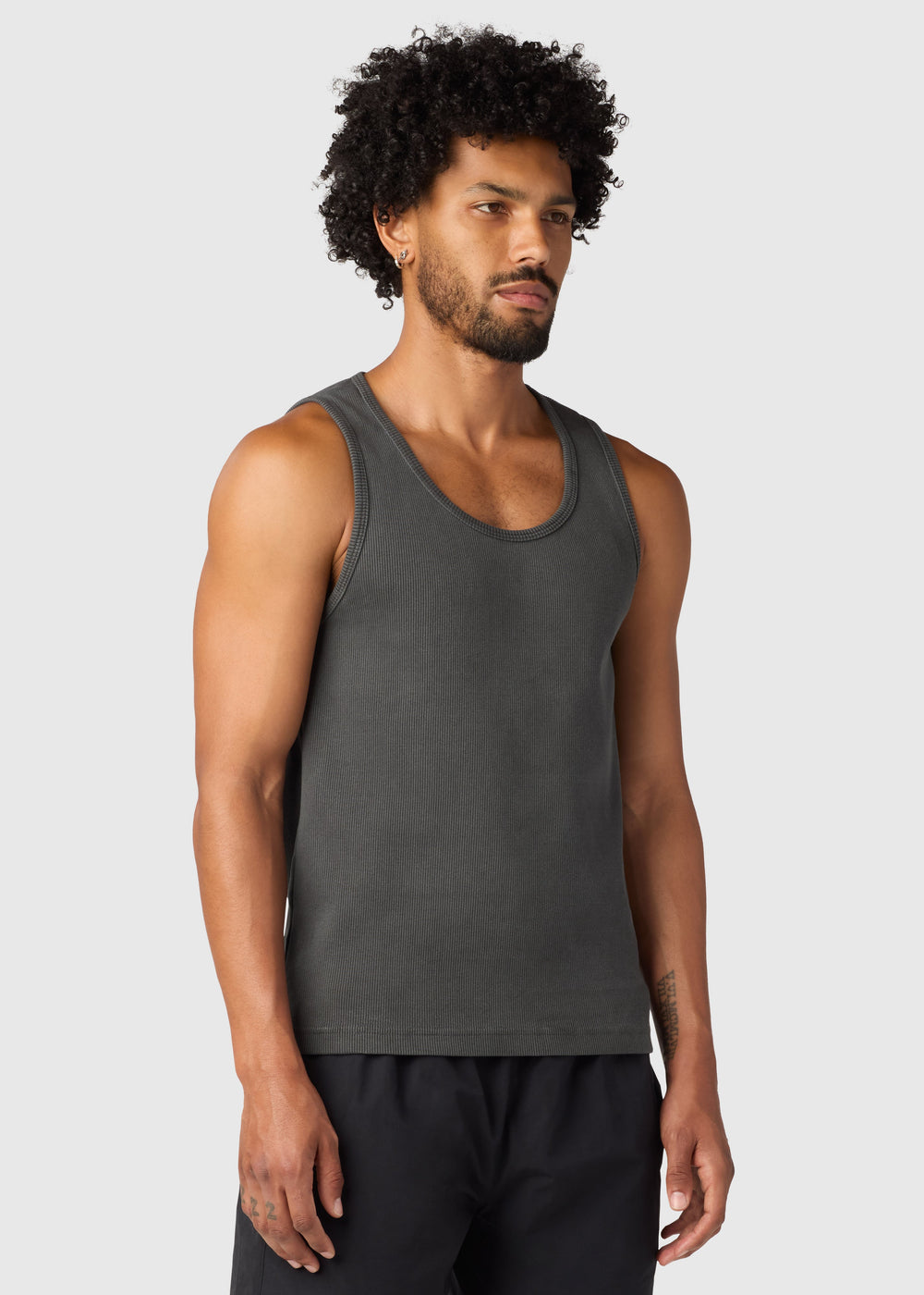 HAVANA RIBBED TANK / WASHED BLACK
