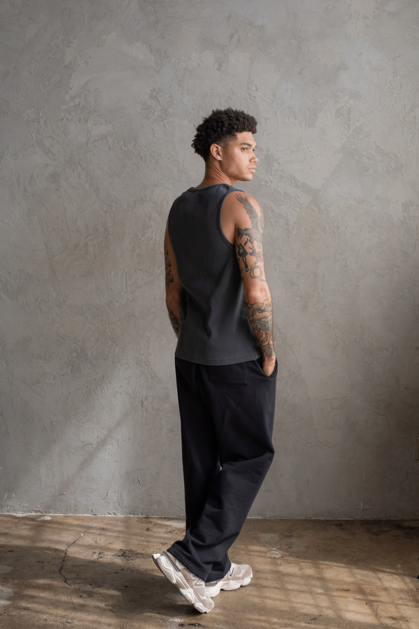 HAVANA RIBBED TANK / WASHED BLACK