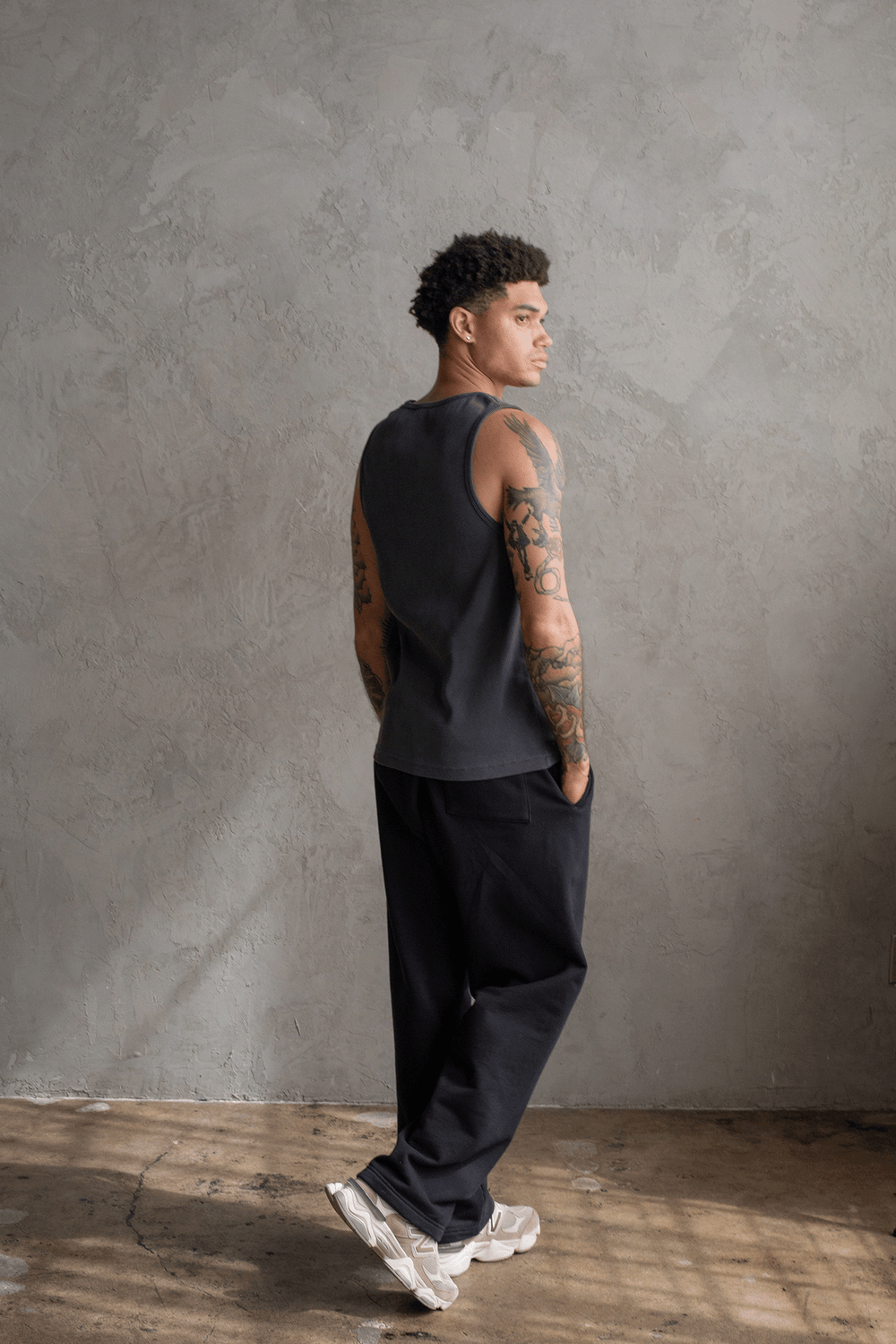HAVANA RIBBED TANK / WASHED BLACK