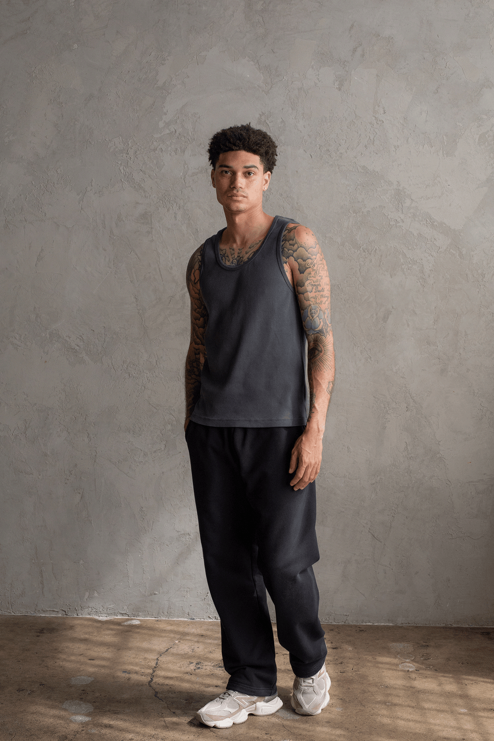 HAVANA RIBBED TANK / WASHED BLACK