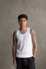 HAVANA RIBBED TANK / WHITE
