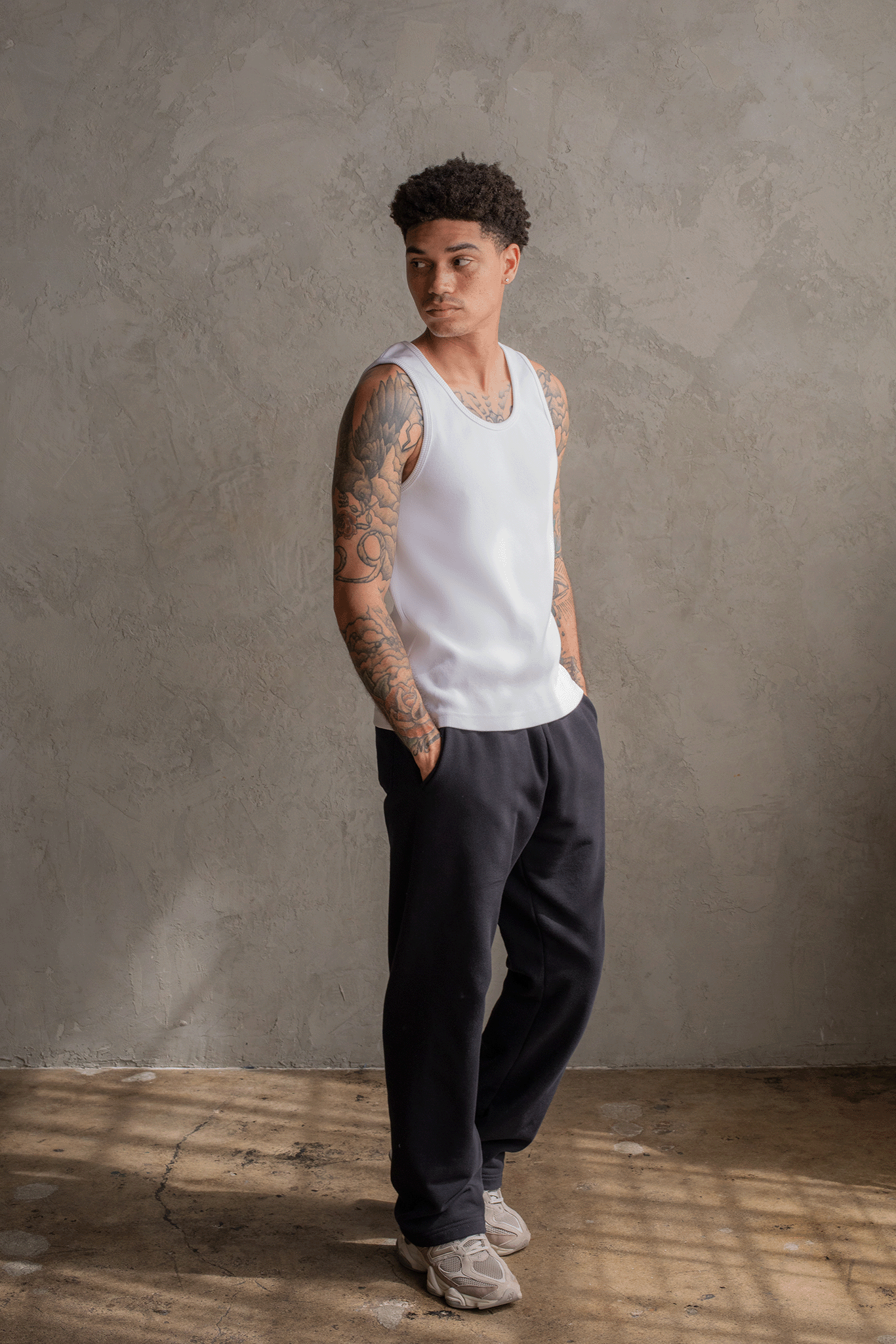 HAVANA RIBBED TANK / WHITE