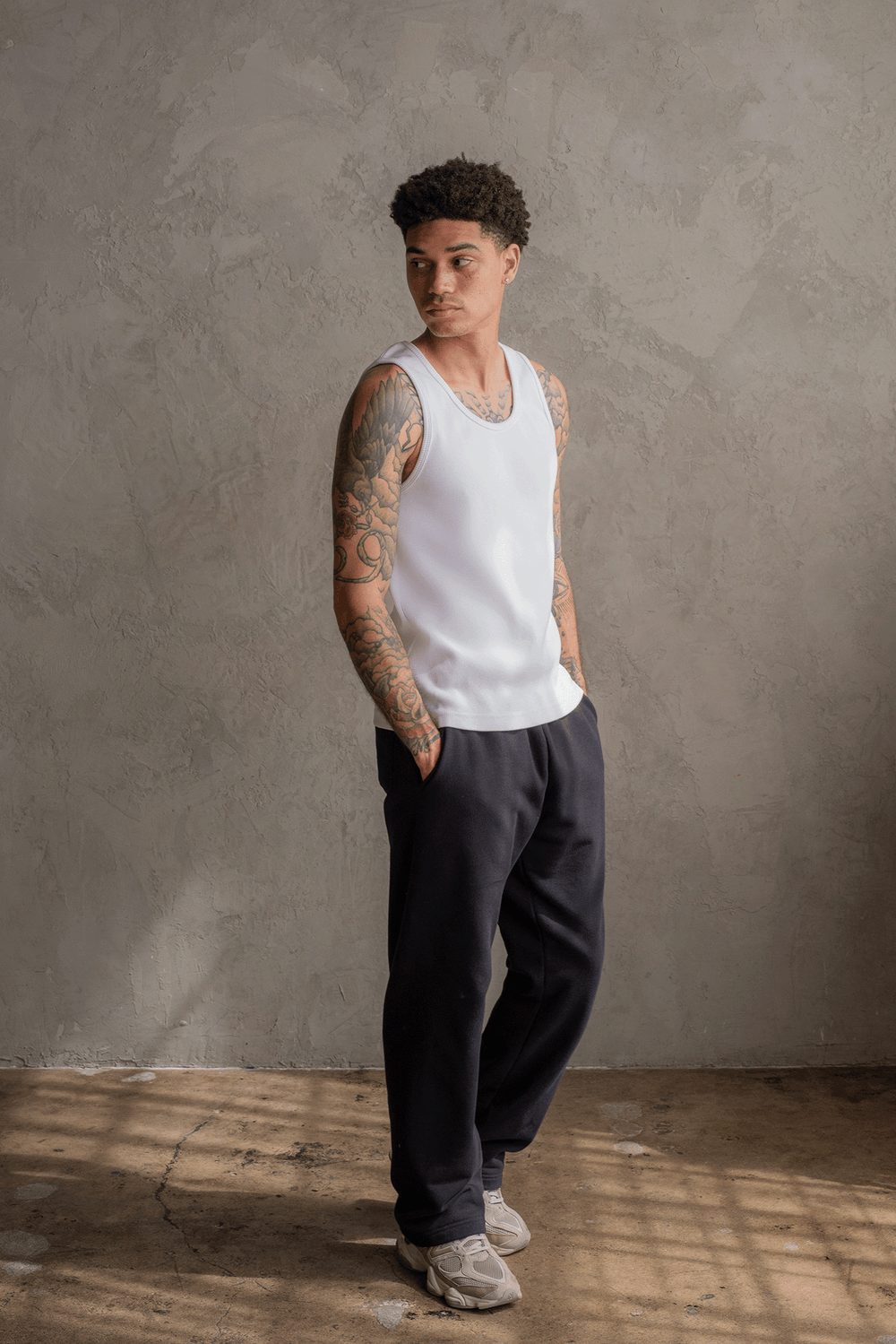 HAVANA RIBBED TANK / WHITE