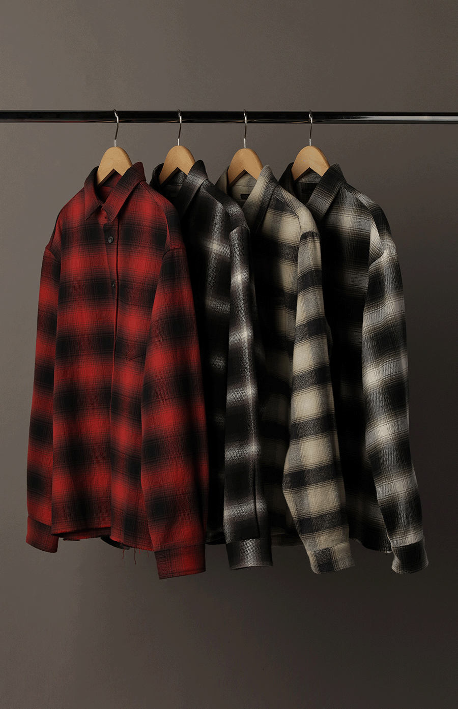 ABERDEEN RELAXED FLANNEL / GREEN X BLACK X WHITE