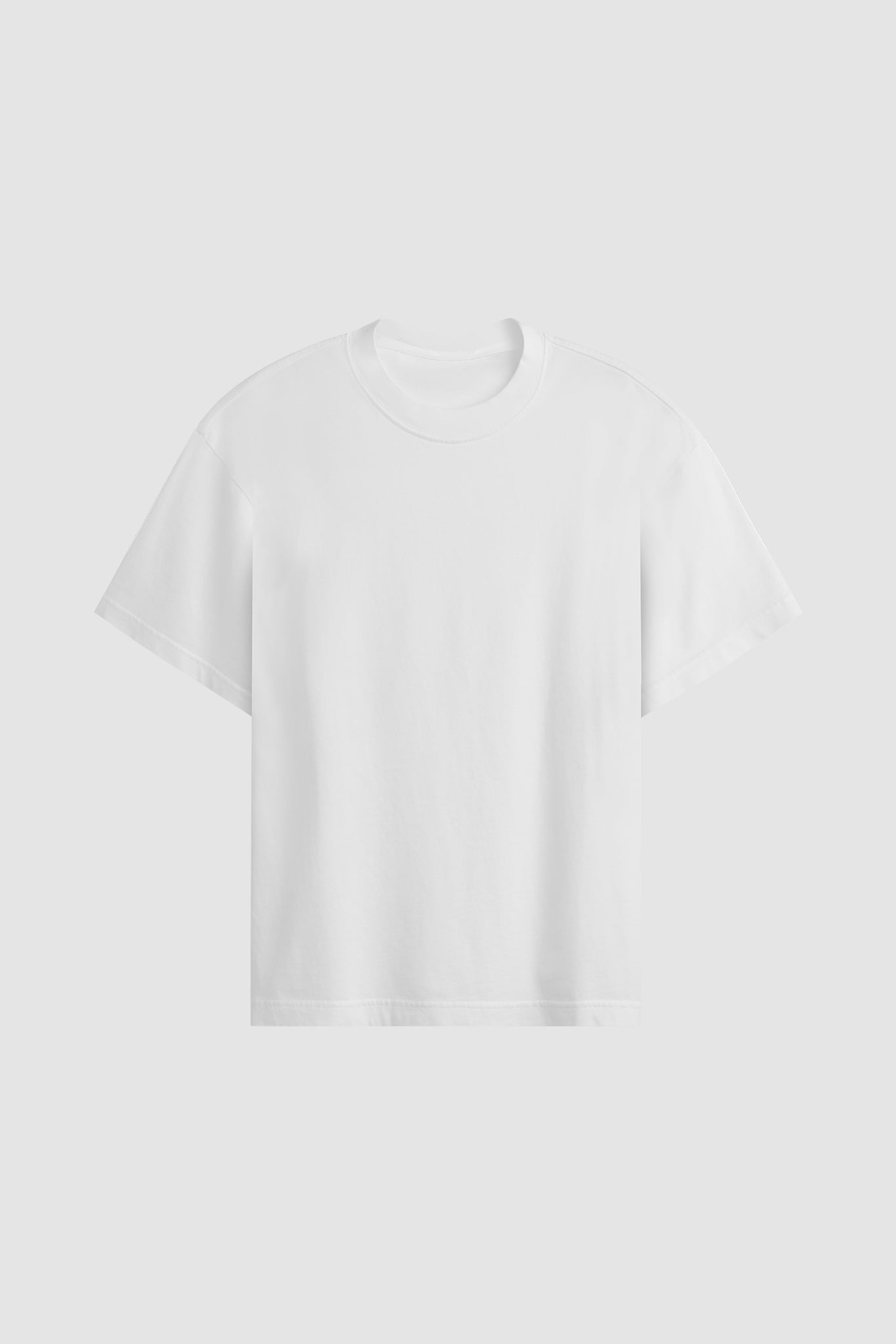 HEAVYWEIGHT CROPPED TEE / WHITE