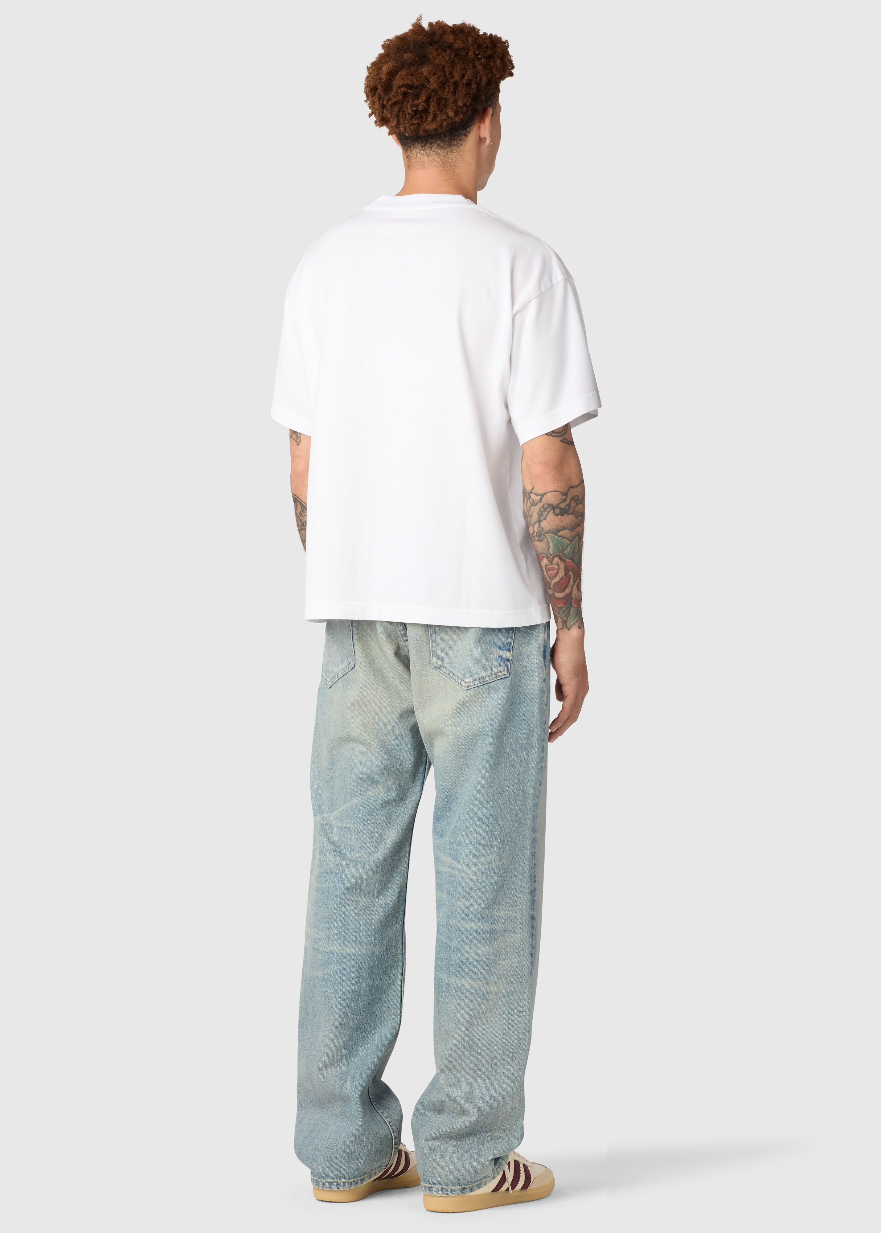 HEAVYWEIGHT CROPPED TEE / WHITE