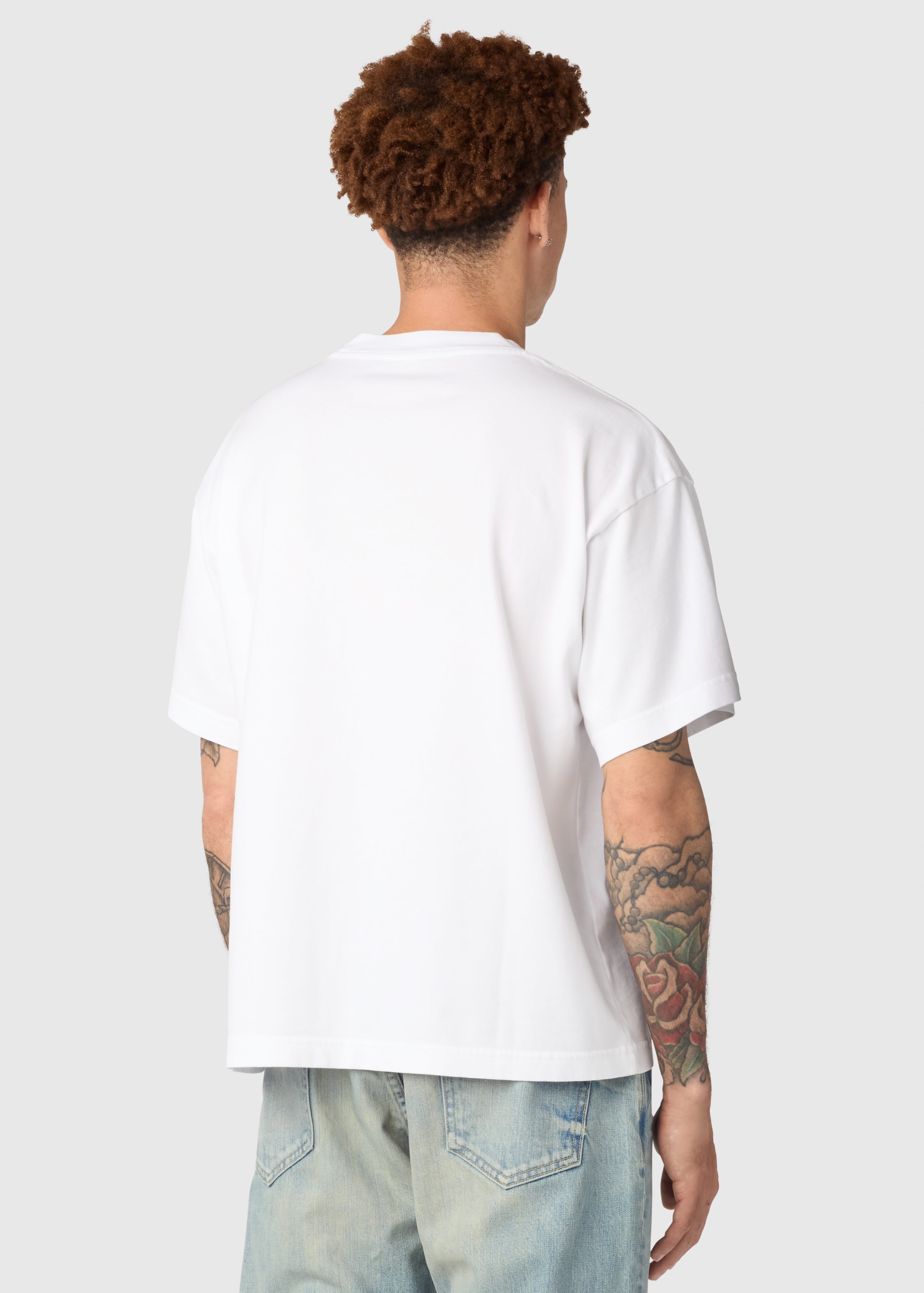 HEAVYWEIGHT CROPPED TEE / WHITE