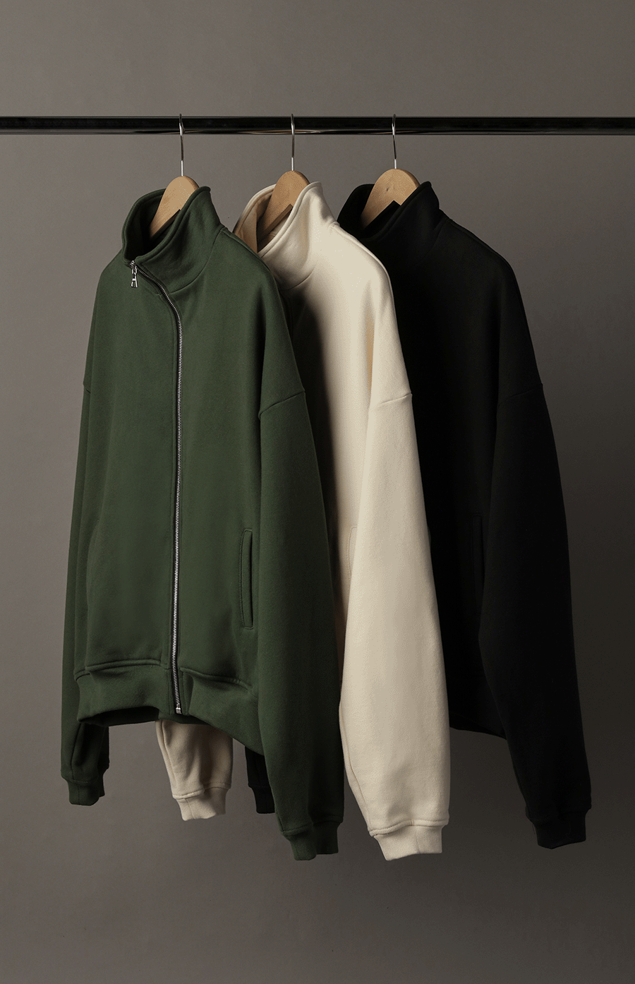 HEAVYWEIGHT STUDIO FULL ZIP / CREAM