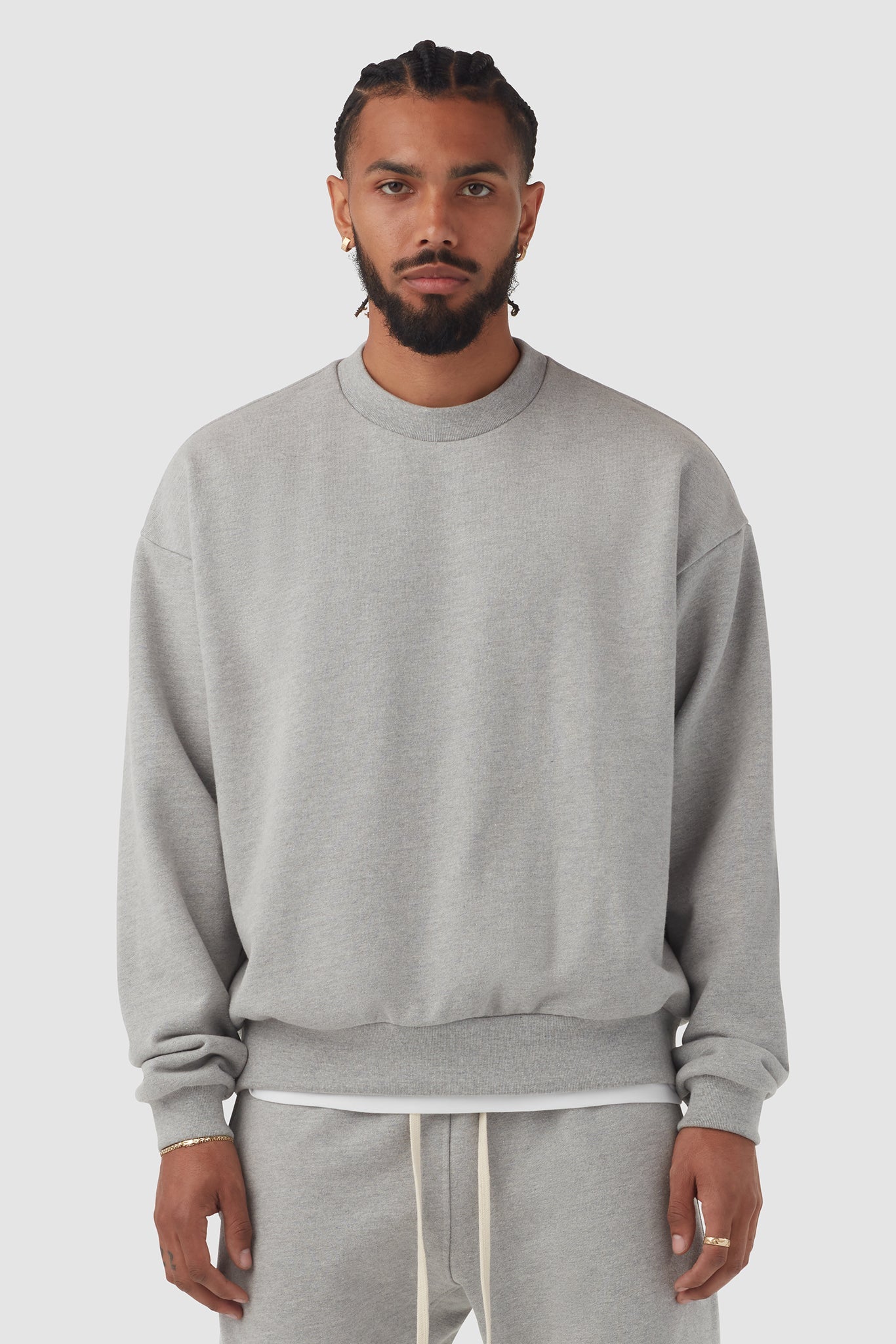 HEAVYWEIGHT STUDIO CREW / LIGHT HEATHER