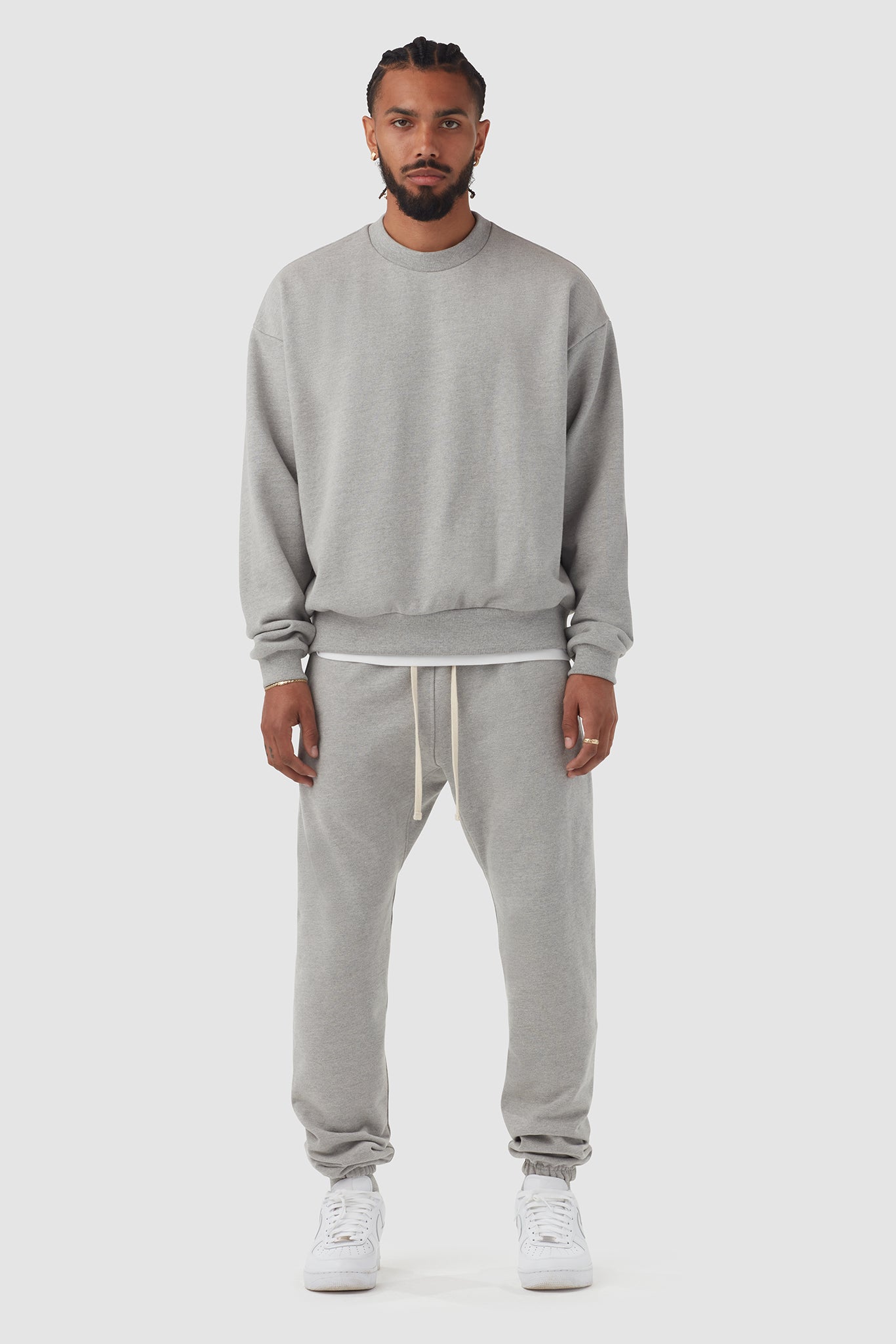 HEAVYWEIGHT STUDIO CREW / LIGHT HEATHER