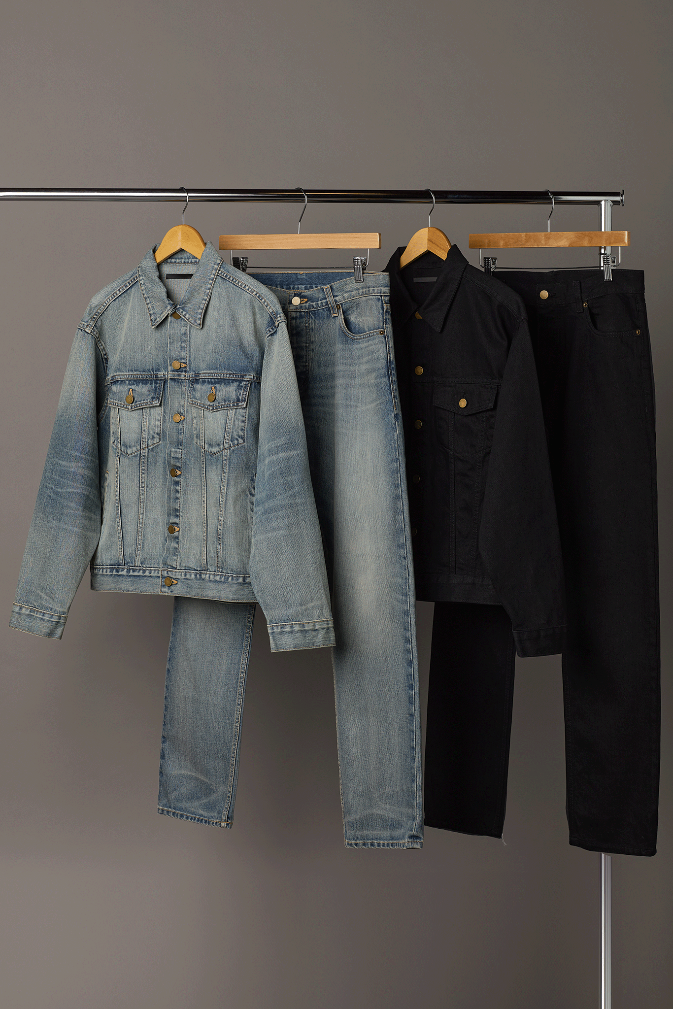RELAXED TYPE III TRUCKER JACKET / BLACK RINSE
