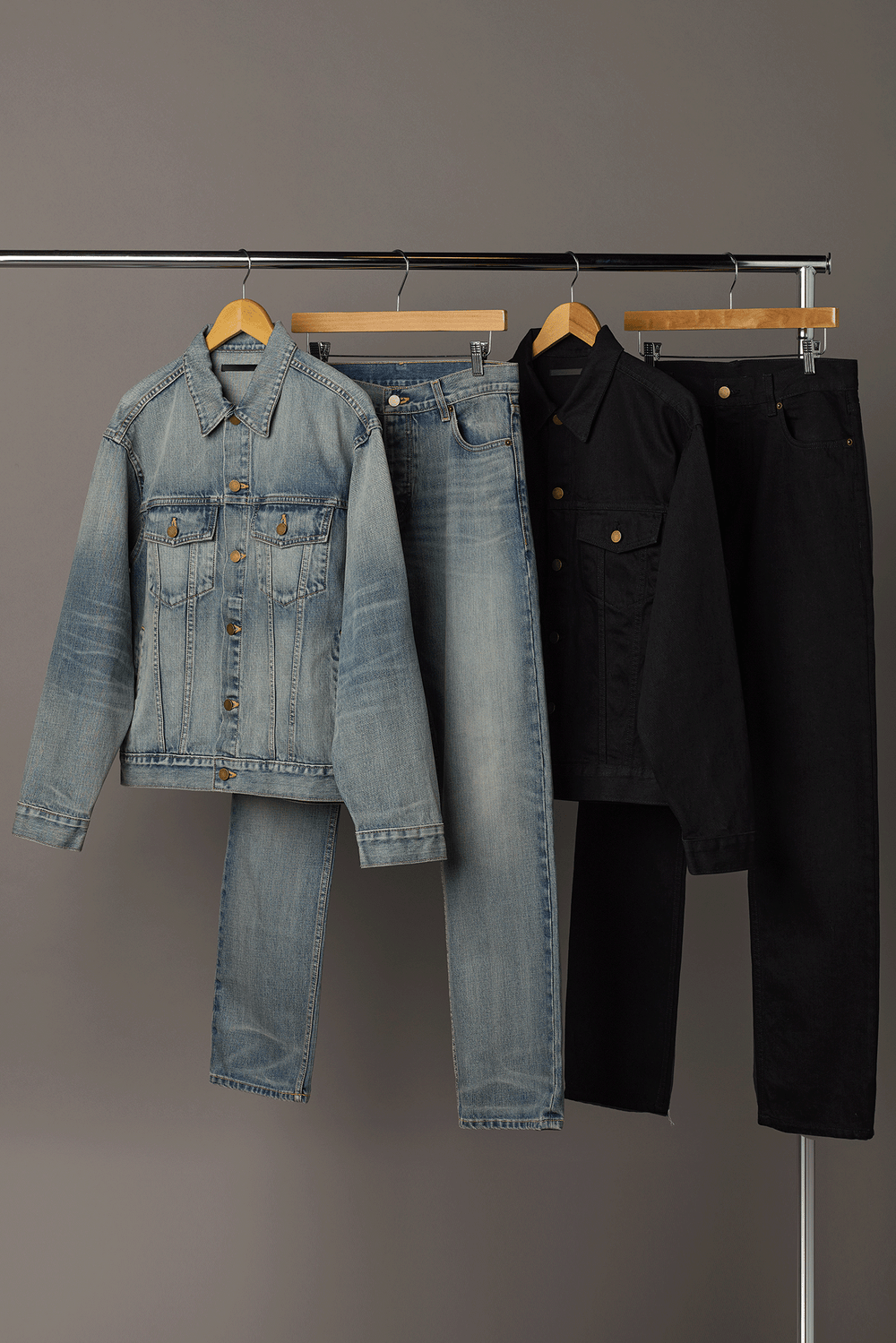 RELAXED TYPE III TRUCKER JACKET / BLACK RINSE