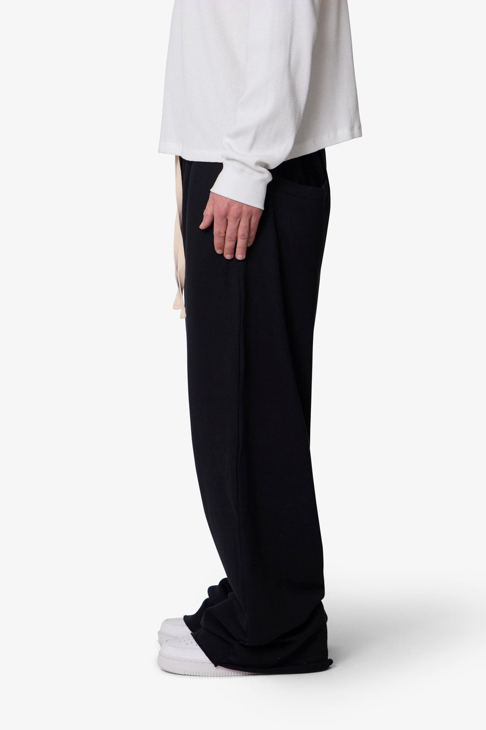 Washed Ultra Baggy Sweatpants - Black