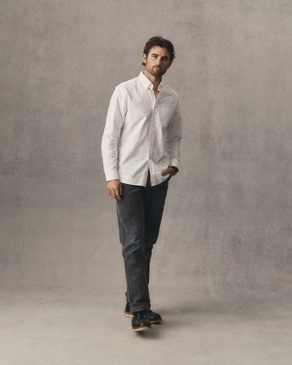 The Jack in White Everyday Oxford